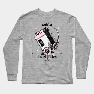 Made in the 80s Retro music design Long Sleeve T-Shirt